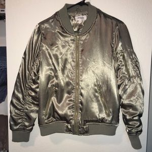 NEW Sage Green Bomber Jacket Charlotte Russe